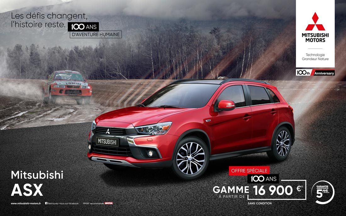 ASX offre speciale 100 ans a partir de 16 900€<sup>1</sup>