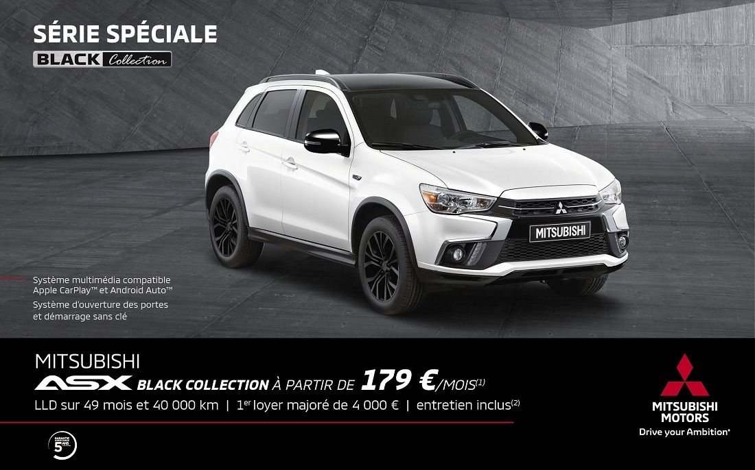 MITSUBISHI ASX À PARTIR DE 179 €/MOIS<SUP>(1)</SUP>
