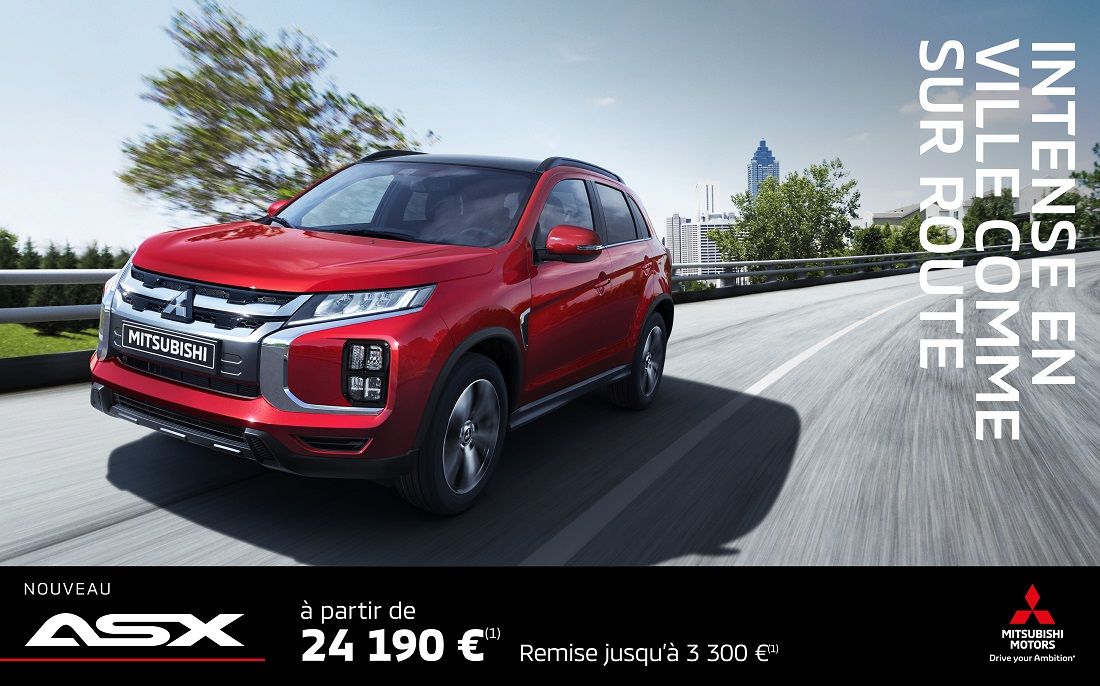 MITSUBISHI ASX À PARTIR DE 24 190 €<SUP>(1)</SUP>