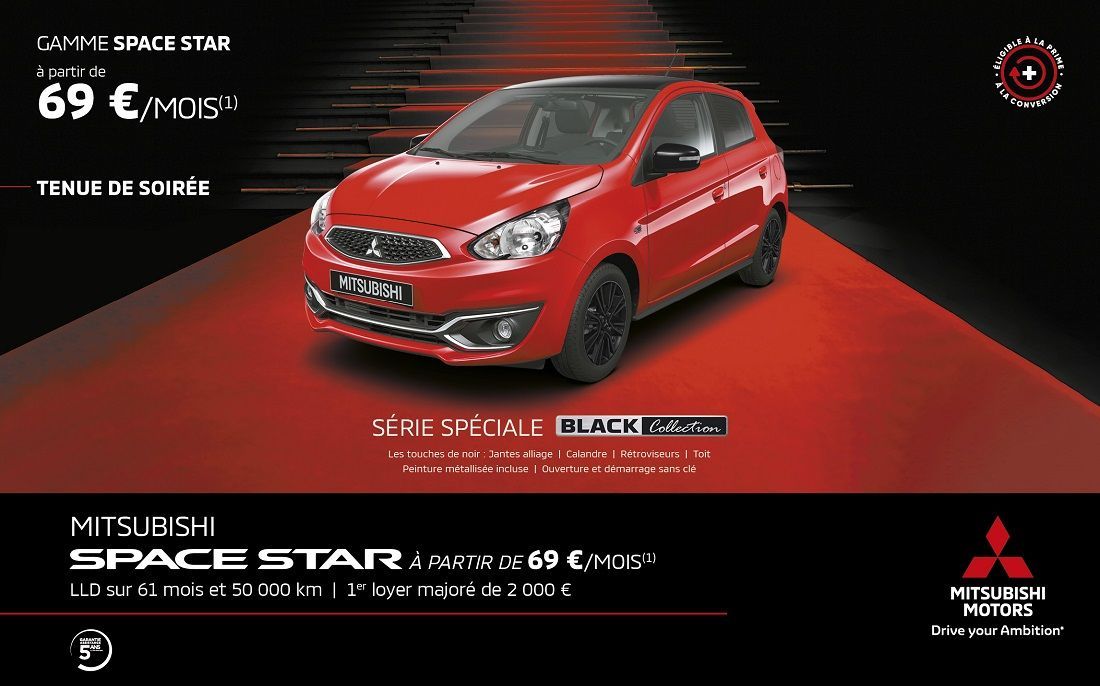 MITSUBISHI SPACE STAR À PARTIR DE 69 €/MOIS(1)