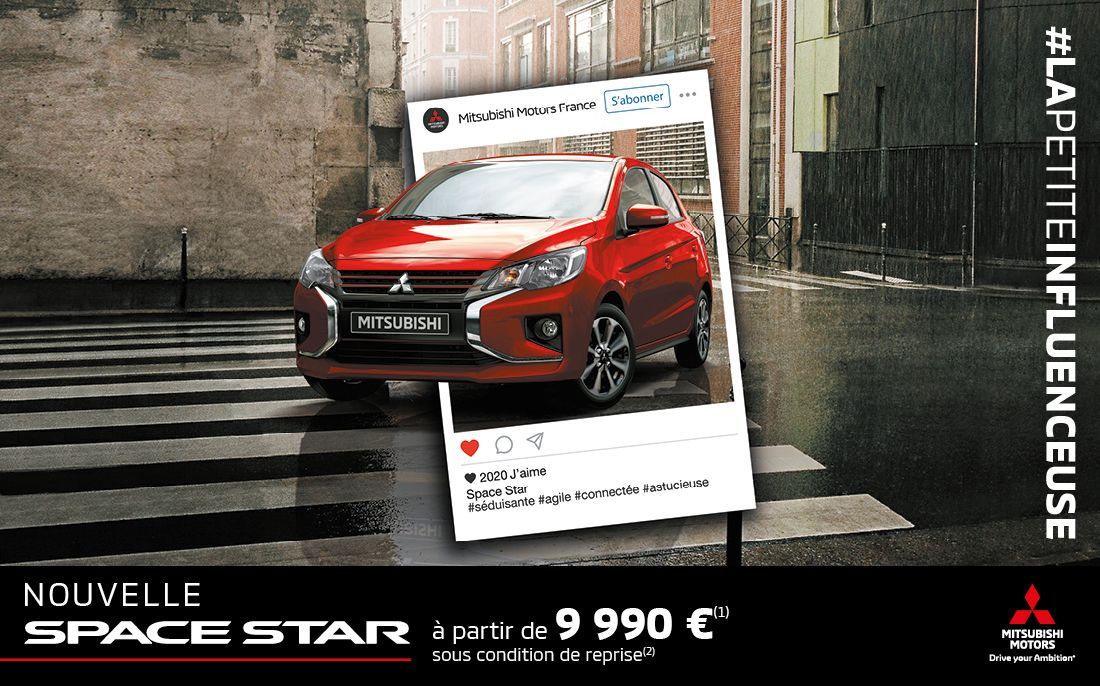 MITSUBISHI SPACE STAR À PARTIR DE 9 990€ <SUP>(1)</SUP>